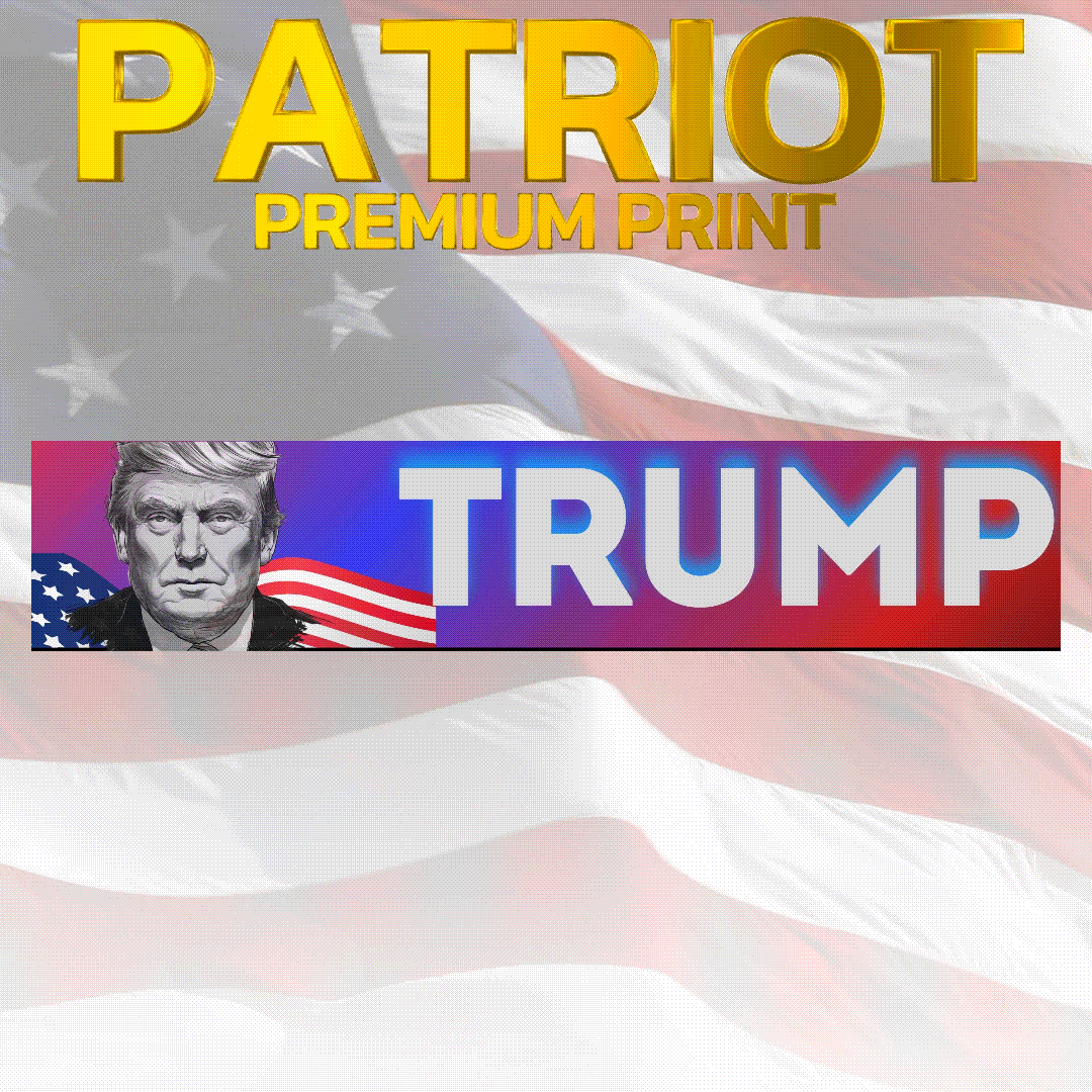 PATRIOT PREMIUM Trump's Face Strong n Determined