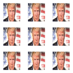 Trump's Face w Bandaged Ear