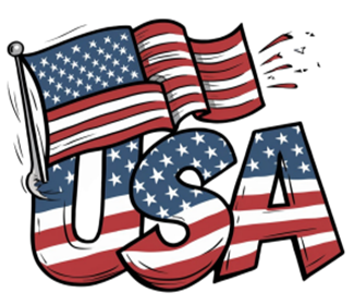 USA w Flag